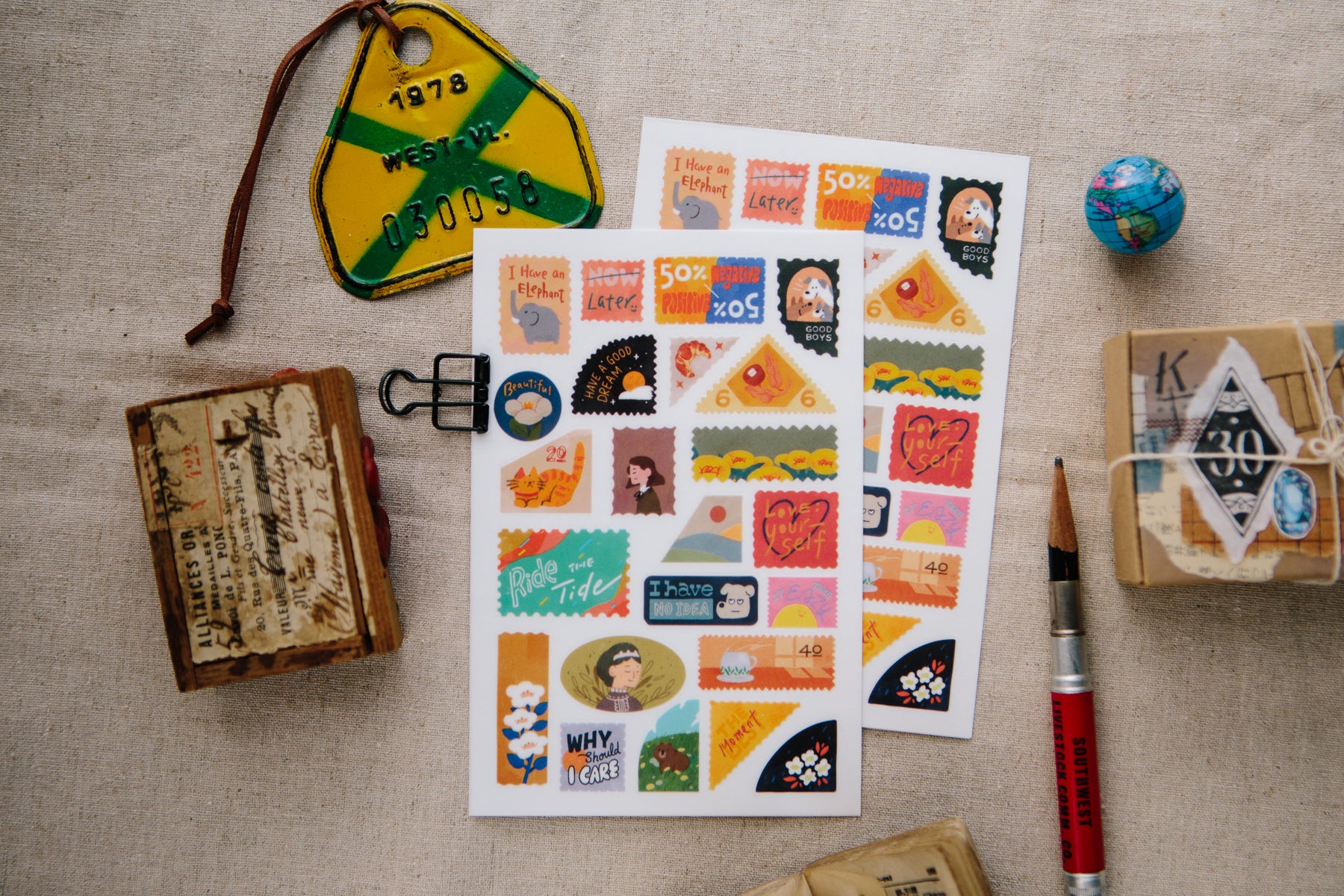 OURS - Those Little Thoughts Transfer Sticker Sheet