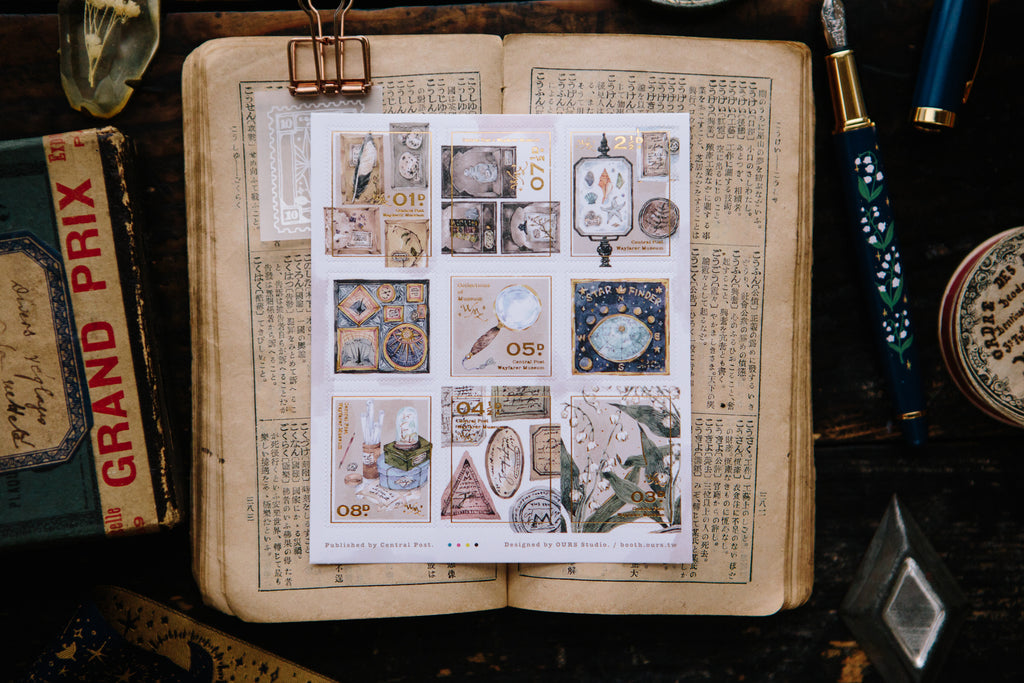 OURS - Collection of Museum Stamp Sticker Sheet