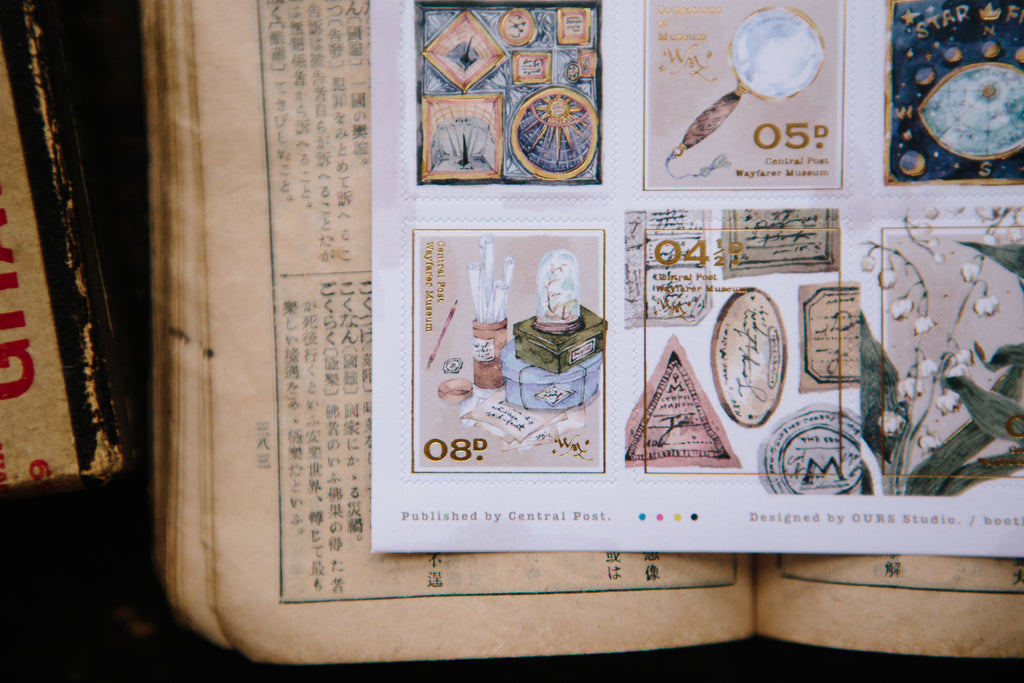 OURS - Collection of Museum Stamp Sticker Sheet