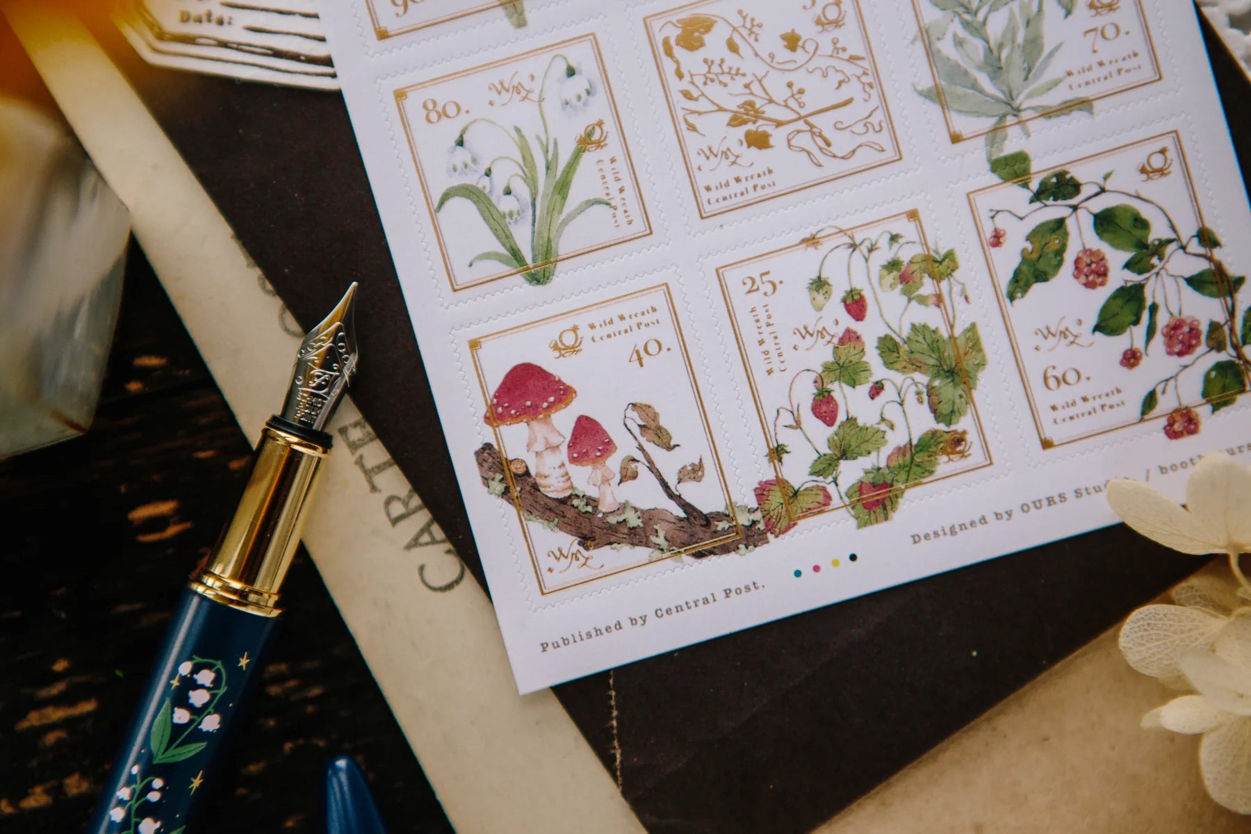 OURS - Wild Wreath 2 Stamp Sticker Sheet
