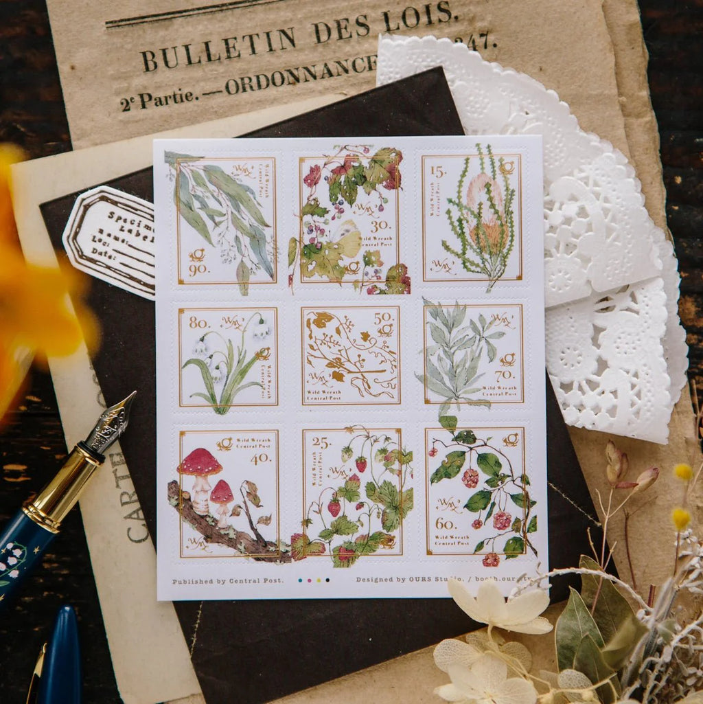 OURS - Wild Wreath 2 Stamp Sticker Sheet