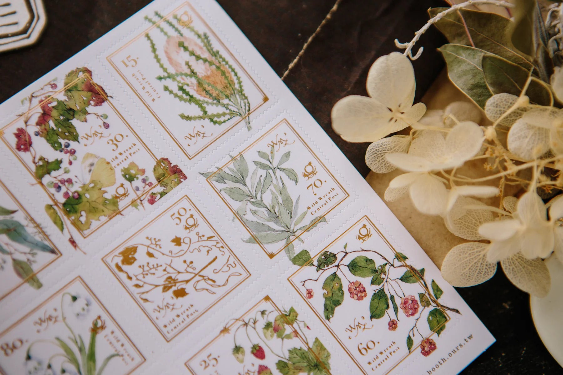 OURS - Wild Wreath 2 Stamp Sticker Sheet