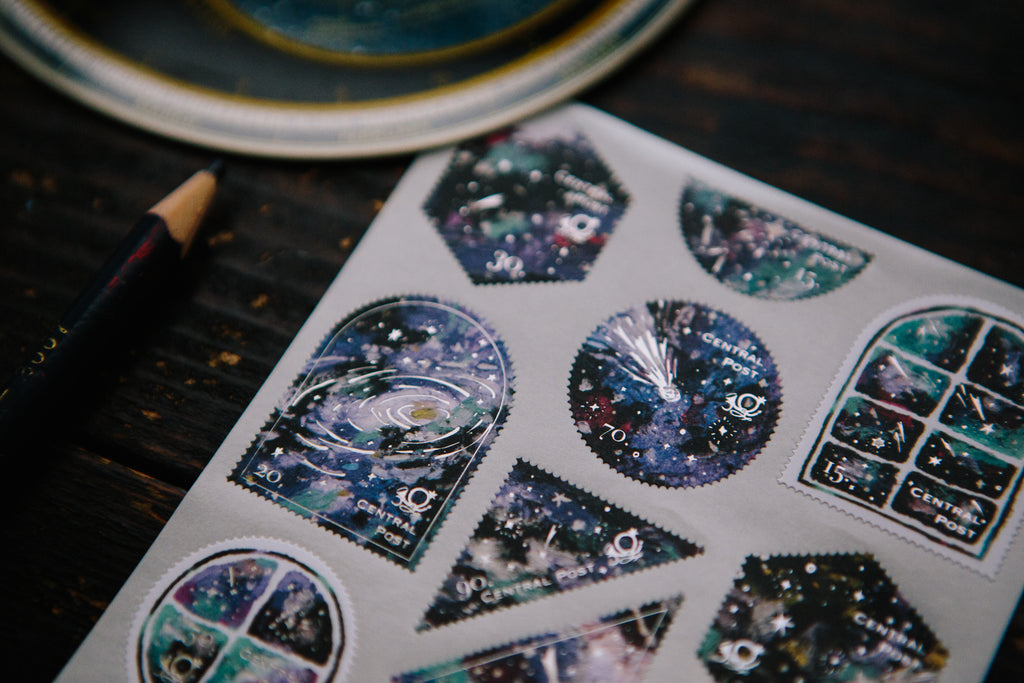 OURS - Colorful Night Stamp Sticker Sheet