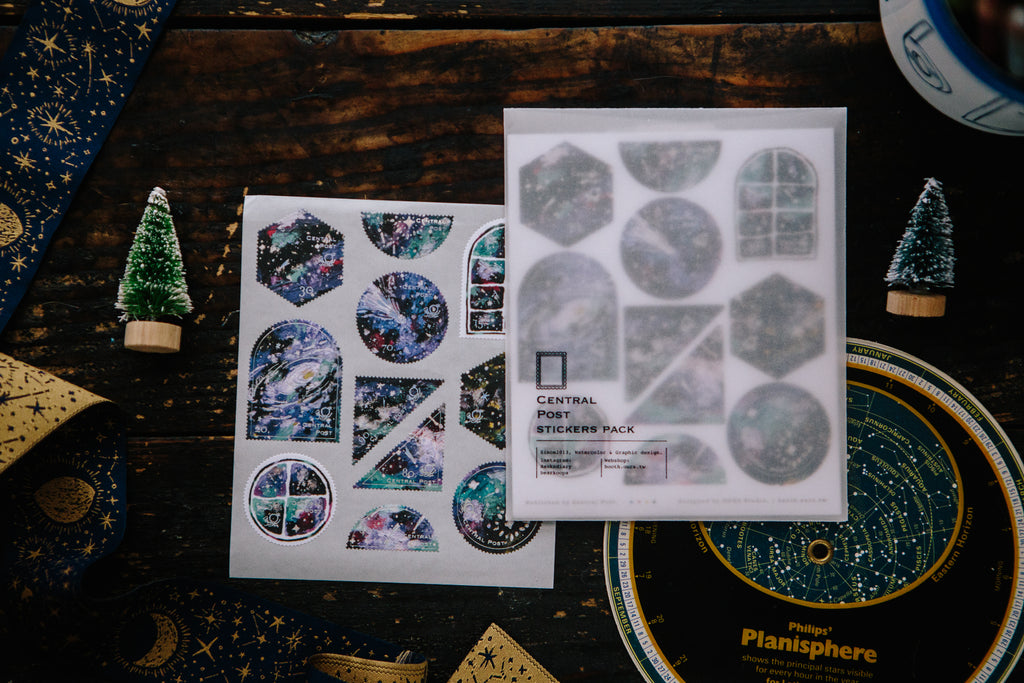 OURS - Colorful Night Stamp Sticker Sheet