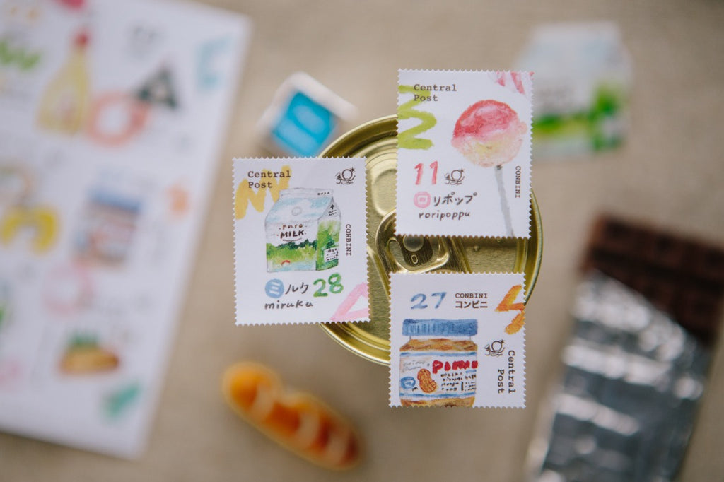 OURS - Convenience Store Stamp Sticker Sheet
