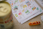 OURS - Convenience Store Stamp Sticker Sheet