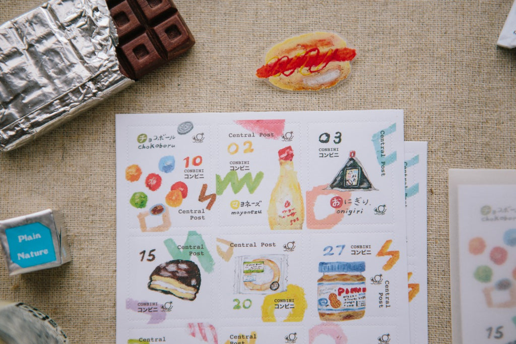 OURS - Convenience Store Stamp Sticker Sheet