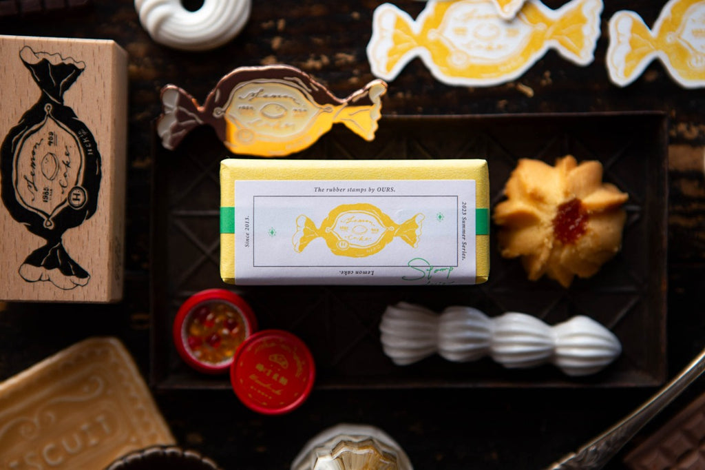 OURS - New Lemon Cake Rubber Stamp