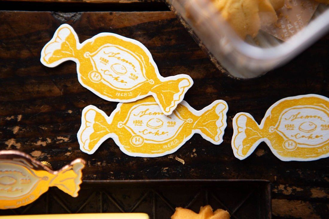 OURS - New Lemon Cake Rubber Stamp
