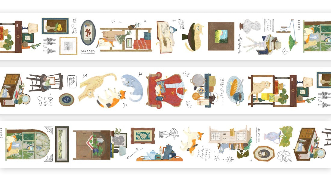 OURS - Life with Cats PET Tape
