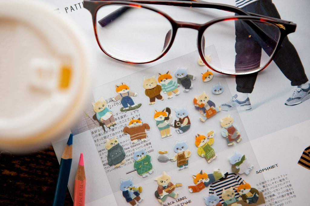 OURS - Cats Gathering Sticker Sheet