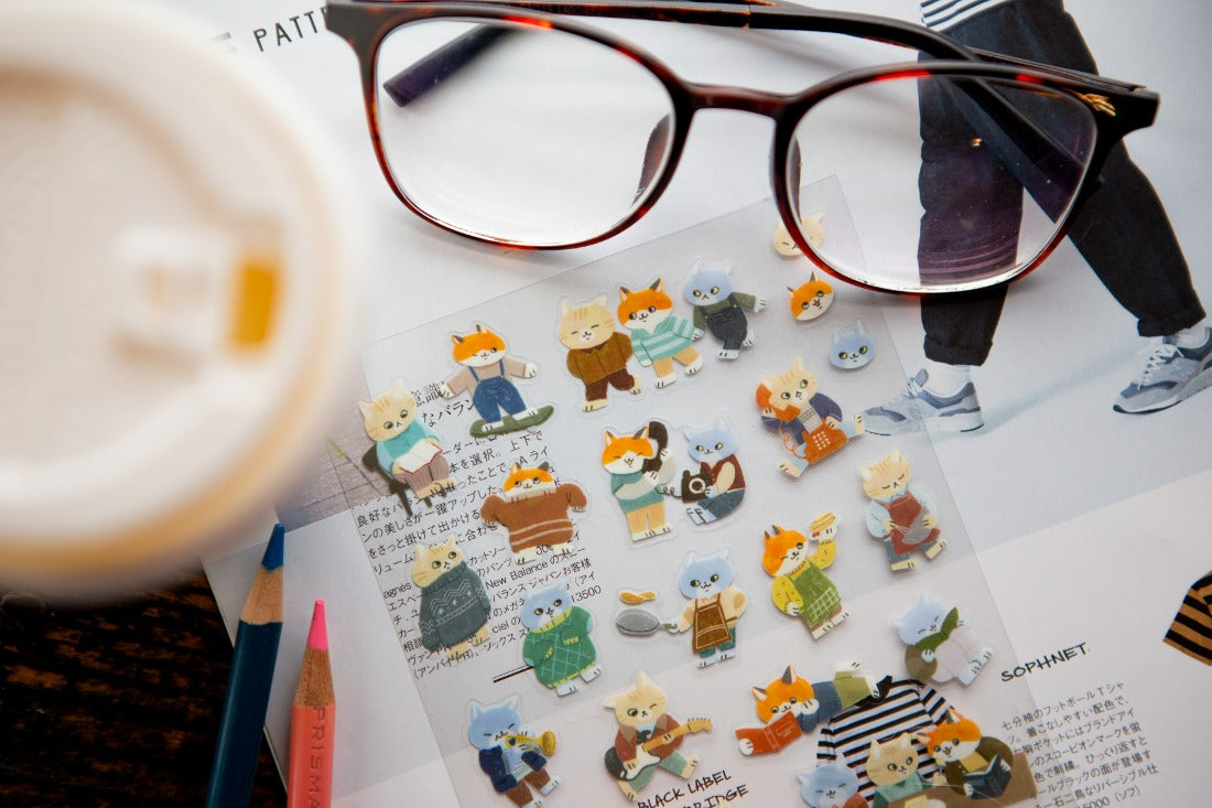 OURS - Cats Gathering Sticker Sheet