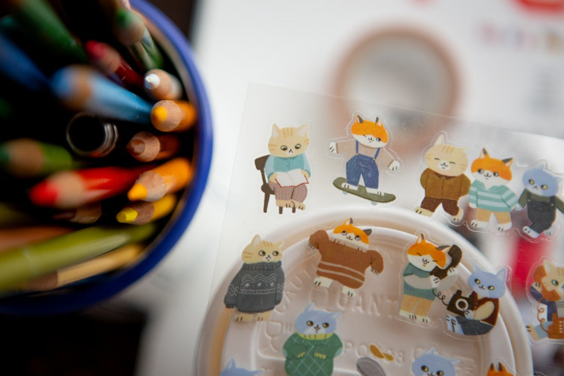 OURS - Cats Gathering Sticker Sheet