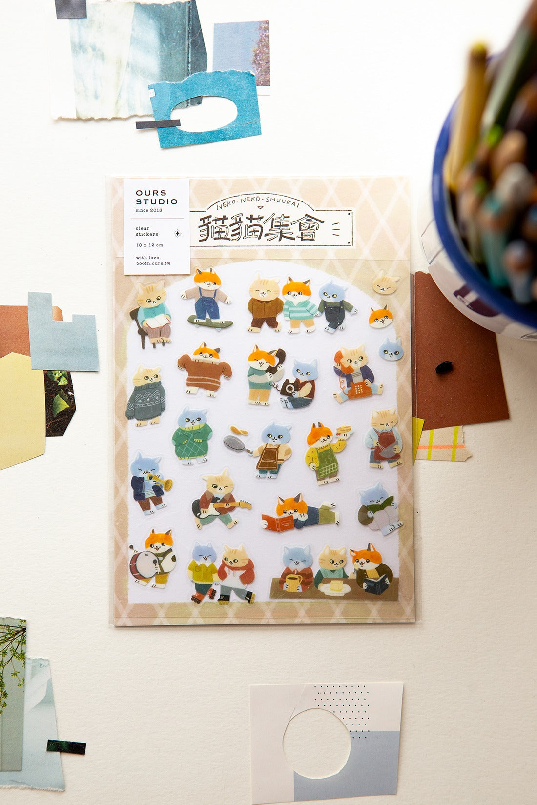 OURS - Cats Gathering Sticker Sheet