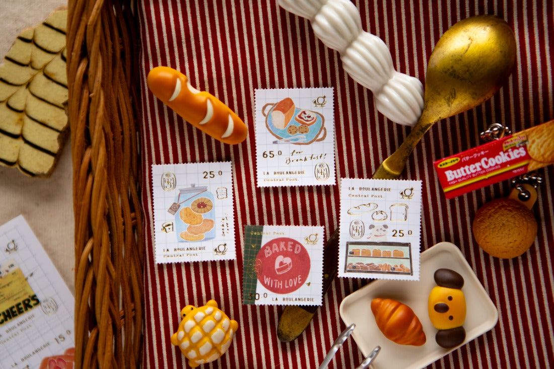 OURS - Bakery Cheers Stamp Sticker Sheet