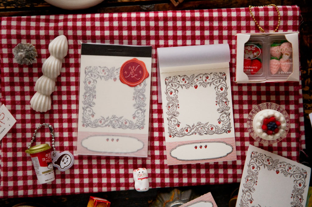 OURS - Frame of Strawberry Letterpress Book