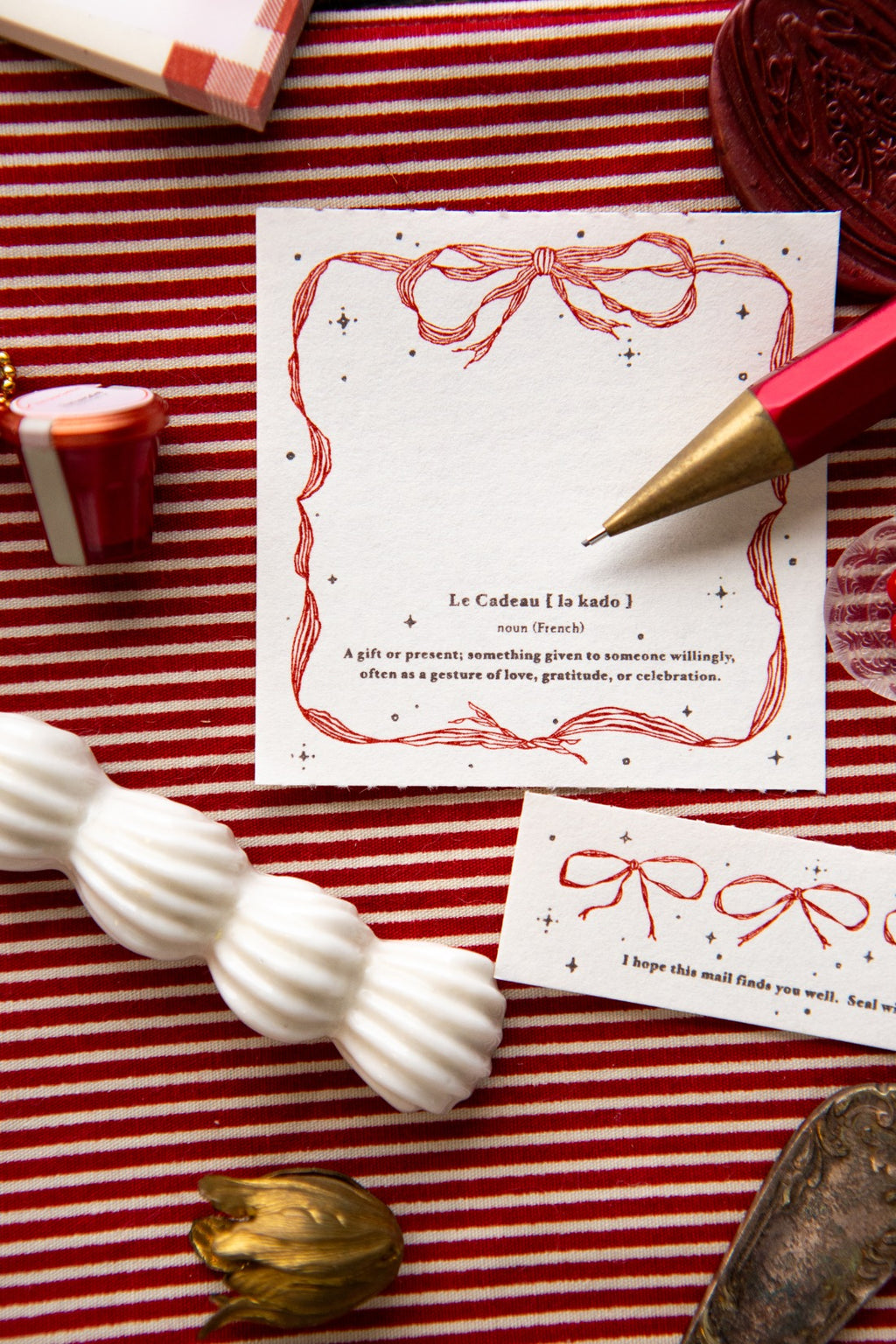 OURS - Frame of Ribbon Letterpress Book