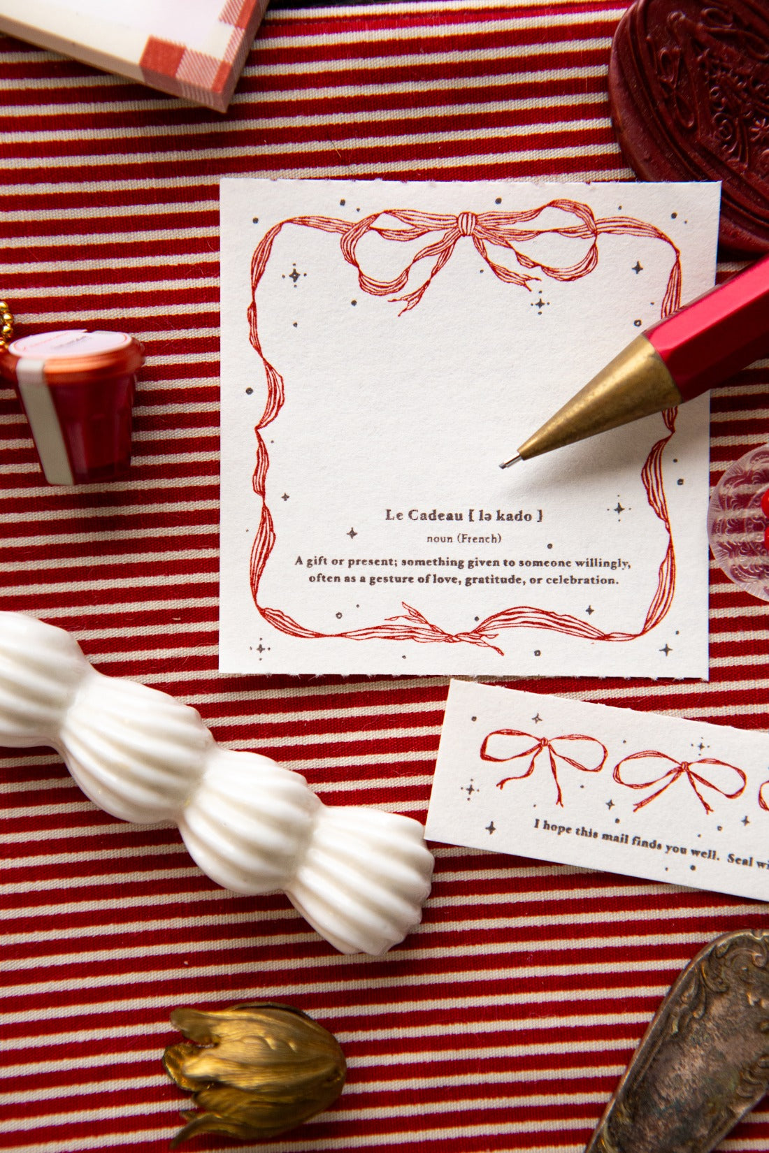 OURS - Frame of Ribbon Letterpress Book
