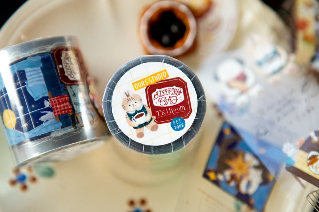 OURS - Tea Room Sleeping Cat PET Tape