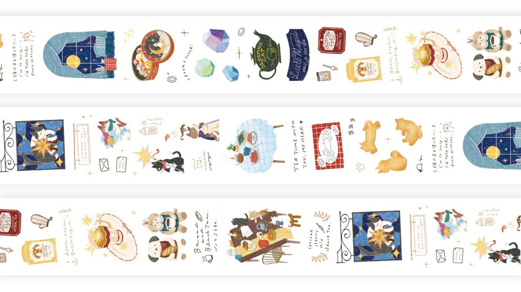 OURS - Tea Room Sleeping Cat PET Tape