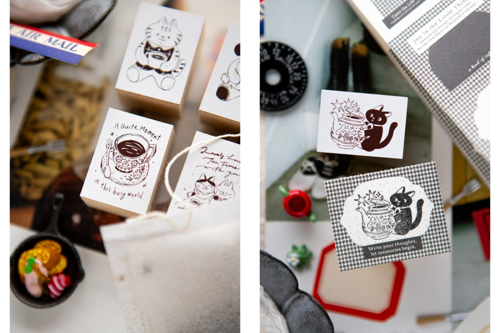 OURS - The Gift Cat Plushie Rubber Stamp
