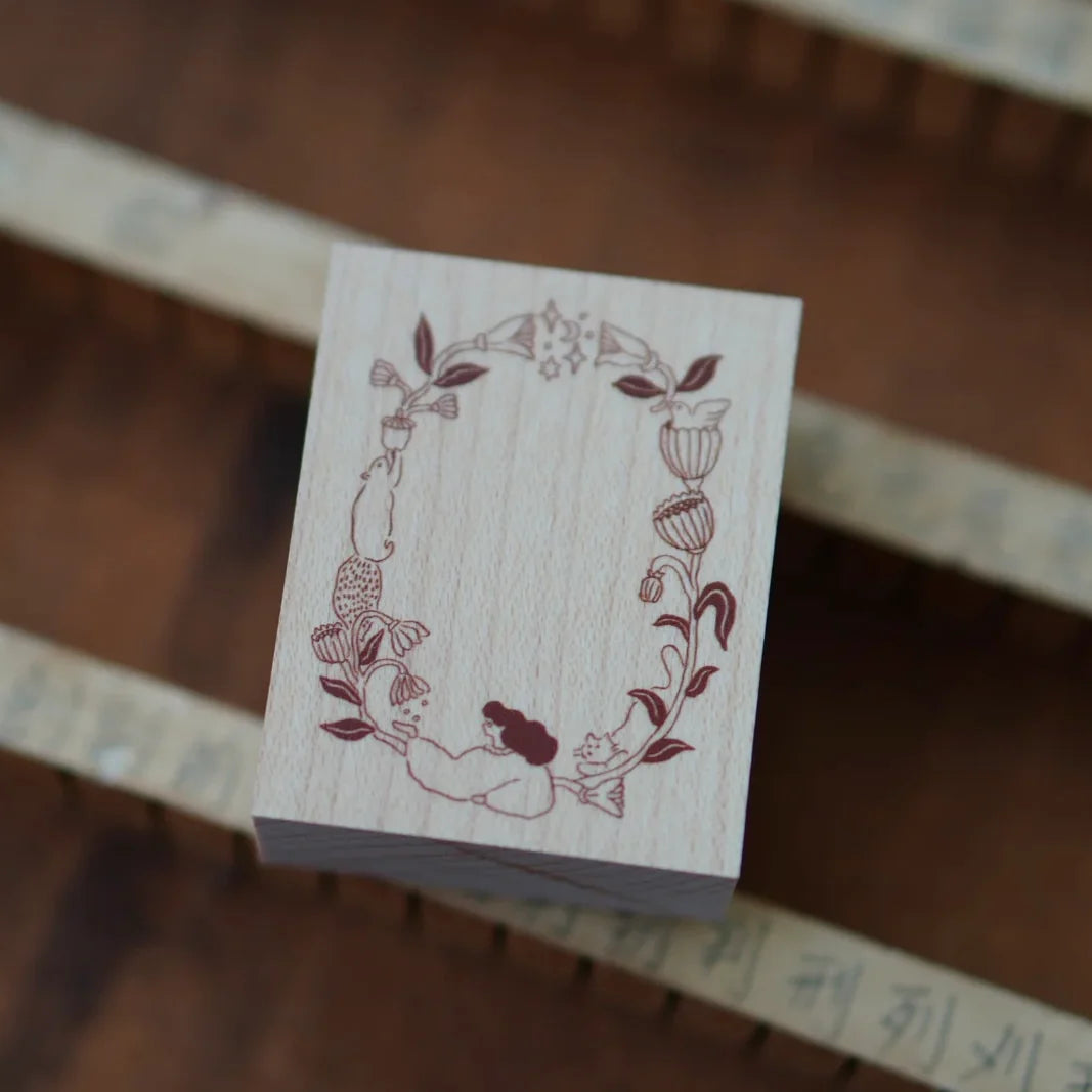 [Pre-Order] IvySnow - Whispering Garden Frame Rubber Stamp
