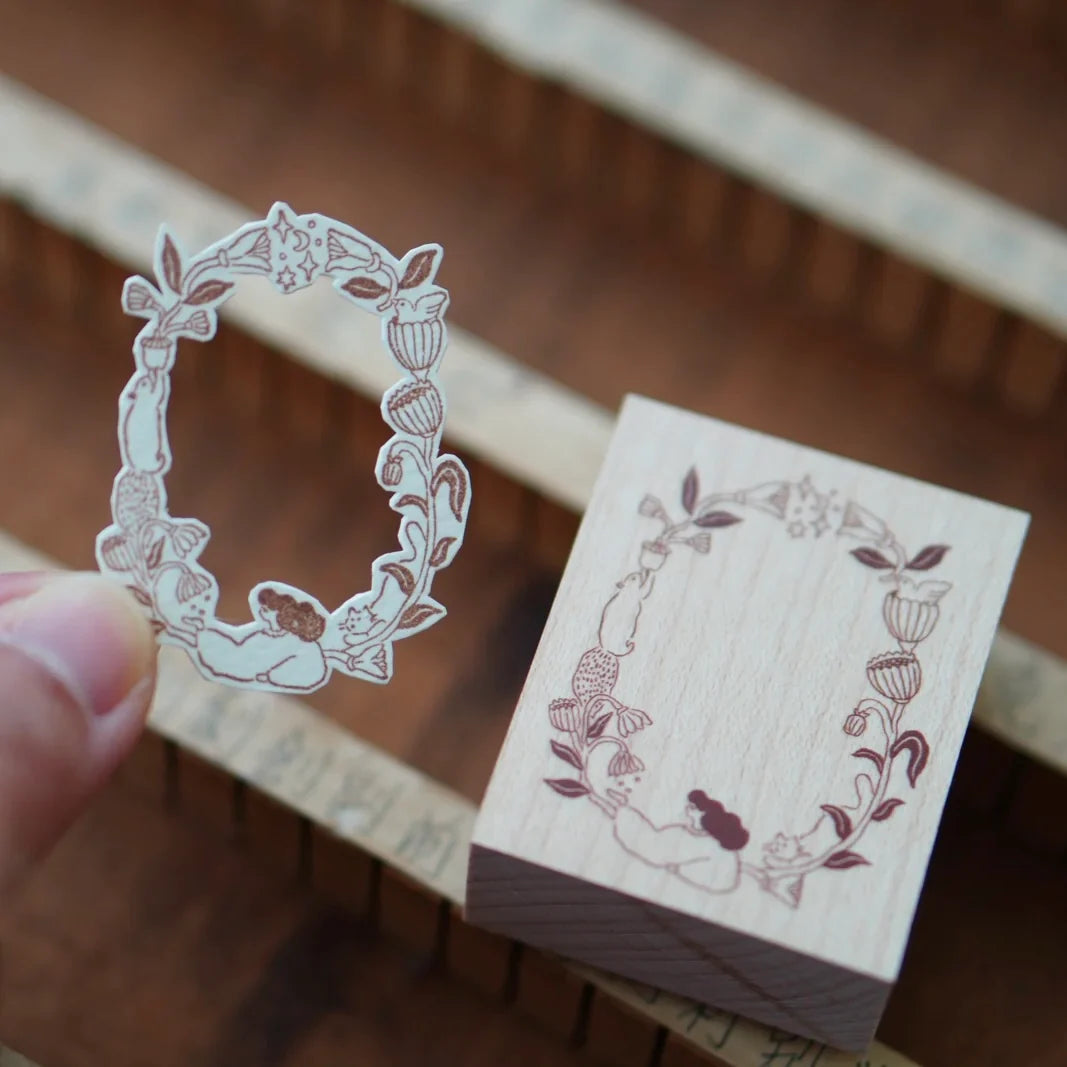 [Pre-Order] IvySnow - Whispering Garden Frame Rubber Stamp