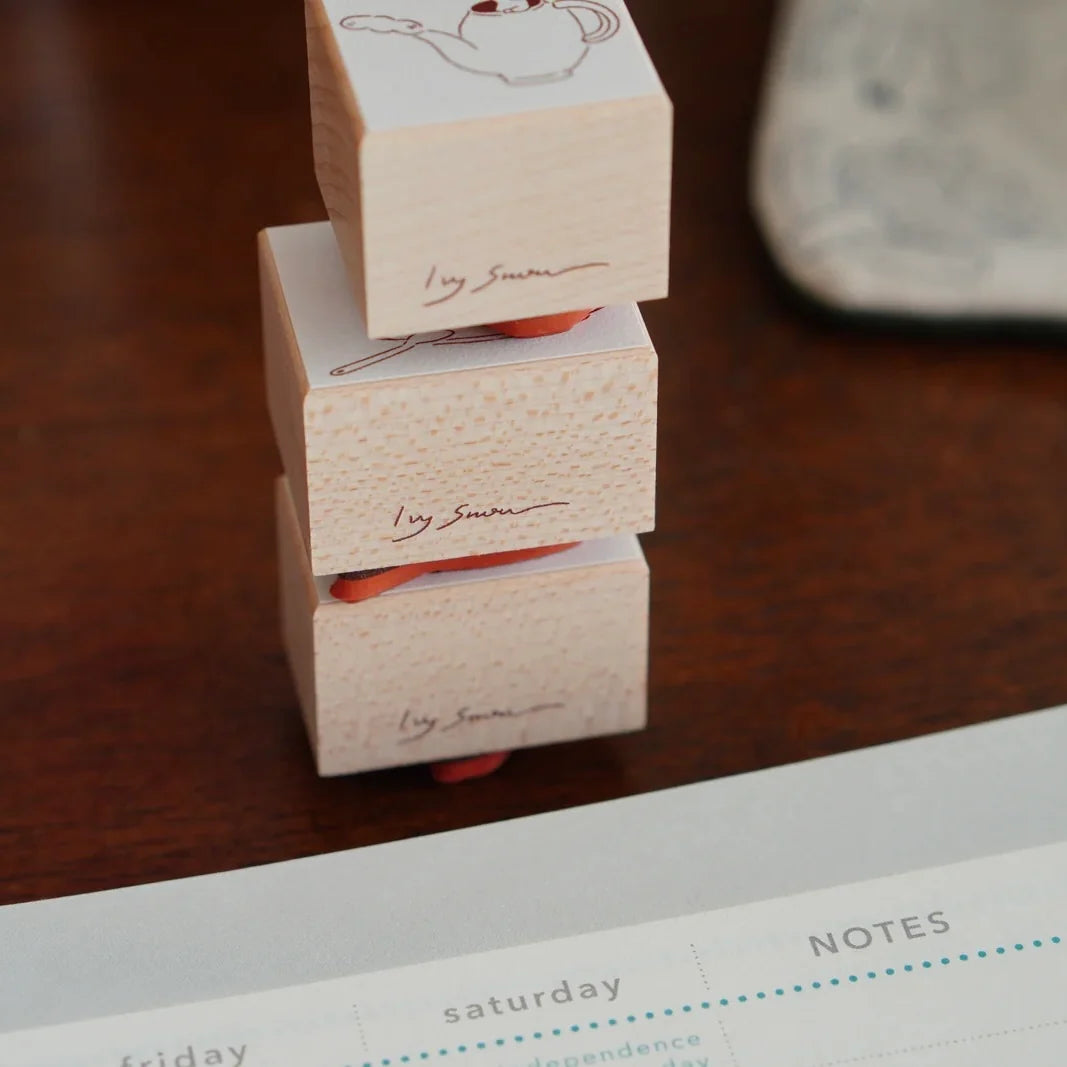 [Pre-Order] IvySnow - Tea Time Rubber Stamp