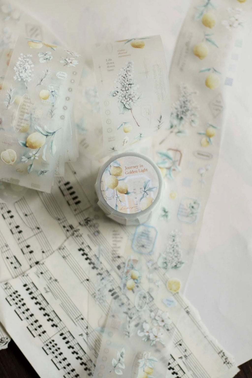 Loi Design - Journey in Golden Light Die-Cut Matte PET Tape