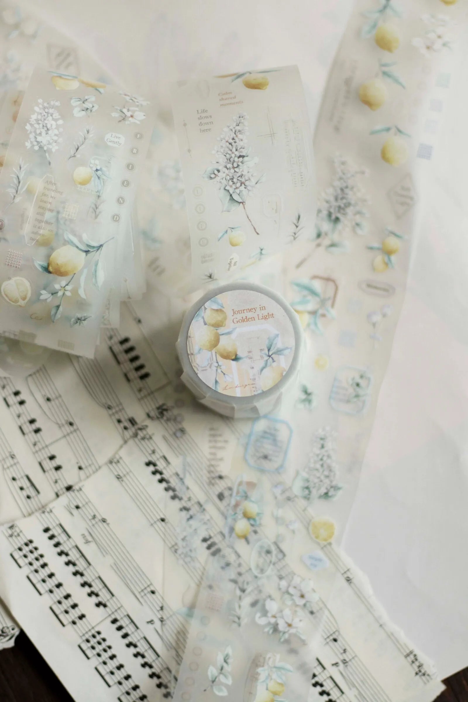 Loi Design - Journey in Golden Light Die-Cut Matte PET Tape