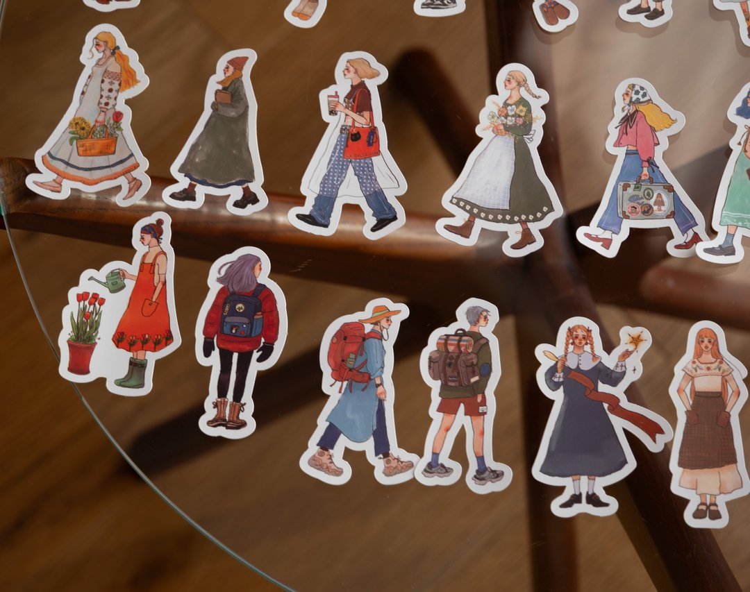 La Dolce Vita - We Move Forward Happily Tin Box Sticker Set