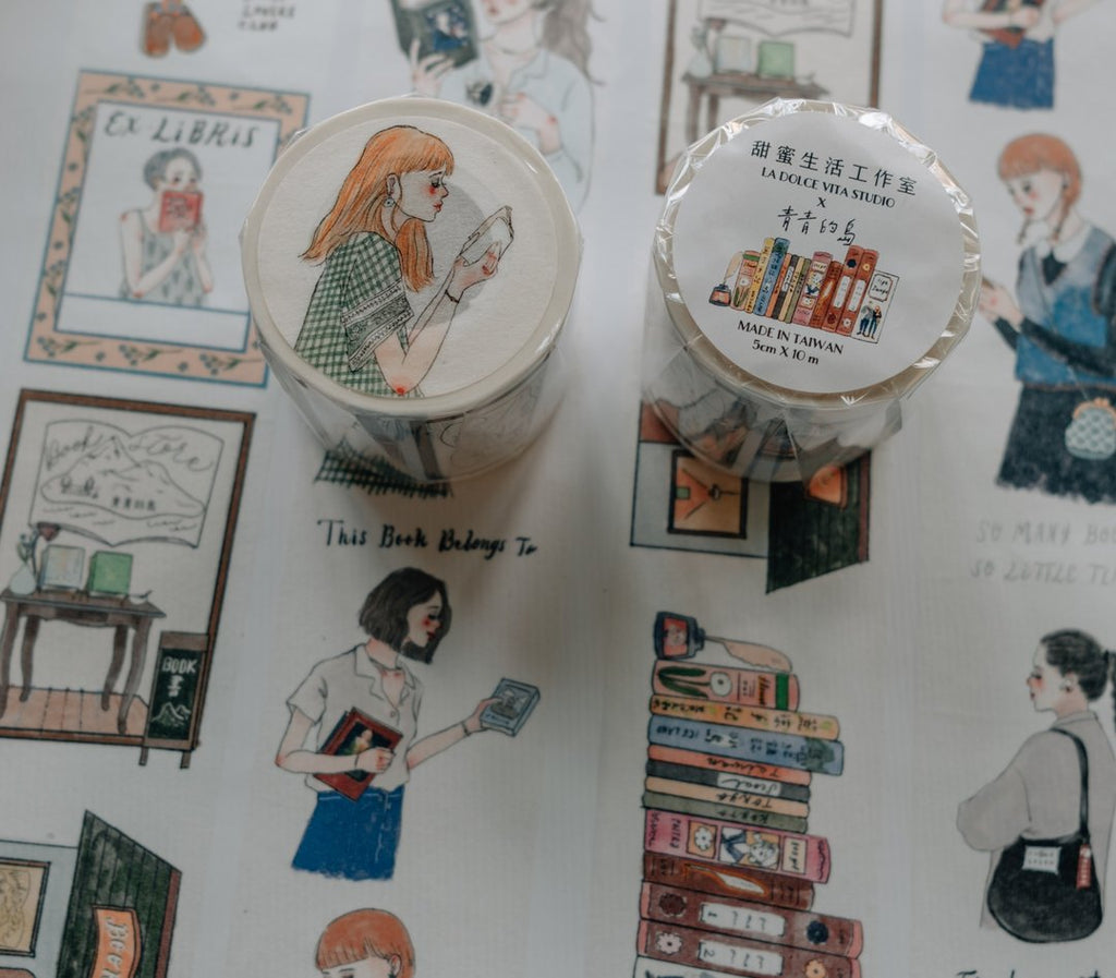 La Dolce Vita - Life in a Bookstore Washi Tape