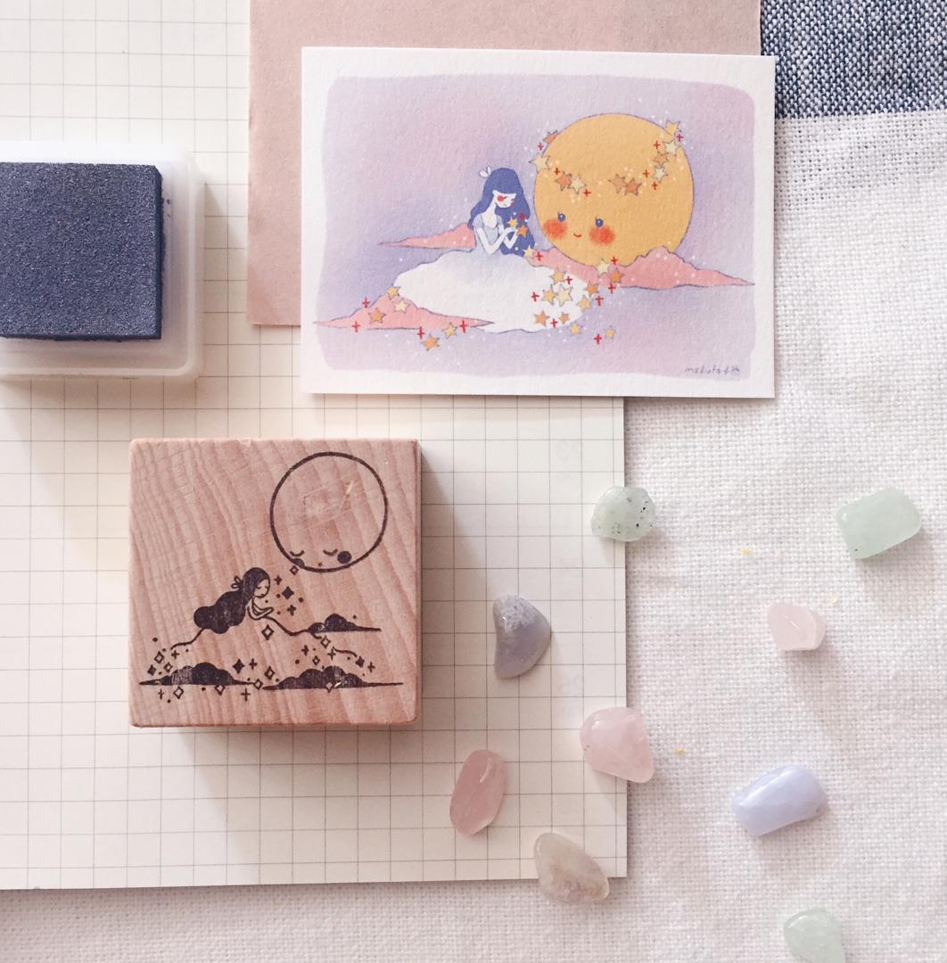 msbulat - Luna & Me Rubber Stamp