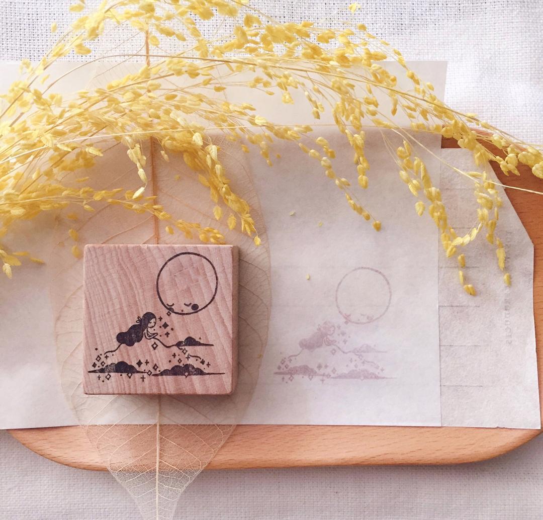 msbulat - Luna & Me Rubber Stamp