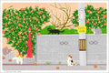 TabiNeko - Lunch in the Cat Town Postcard