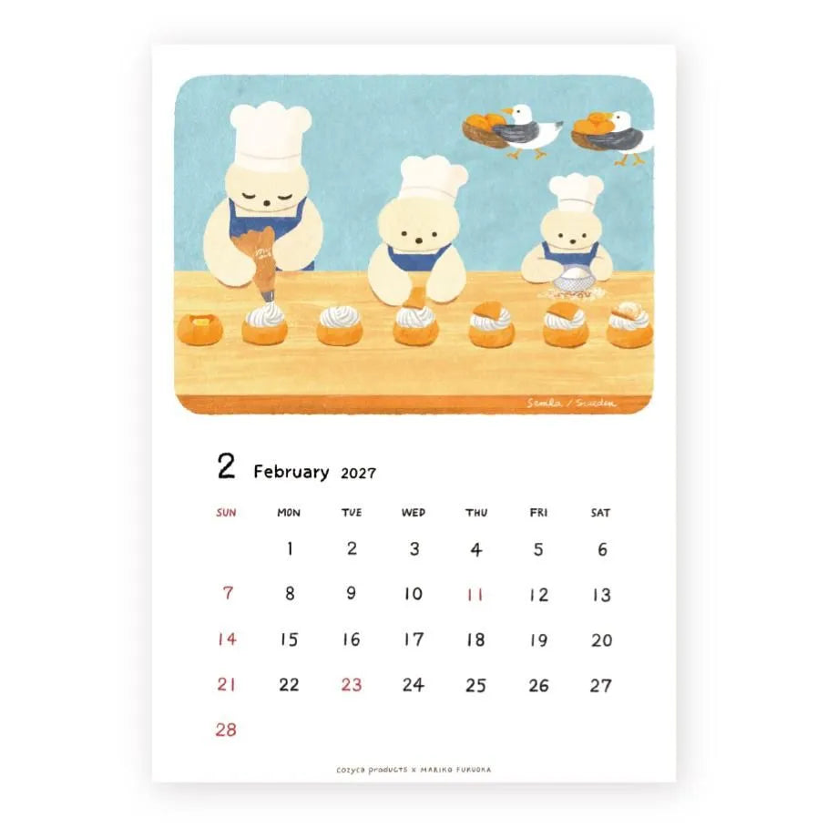 Cozyca - Mariko Fukuoka 2027 Calendar