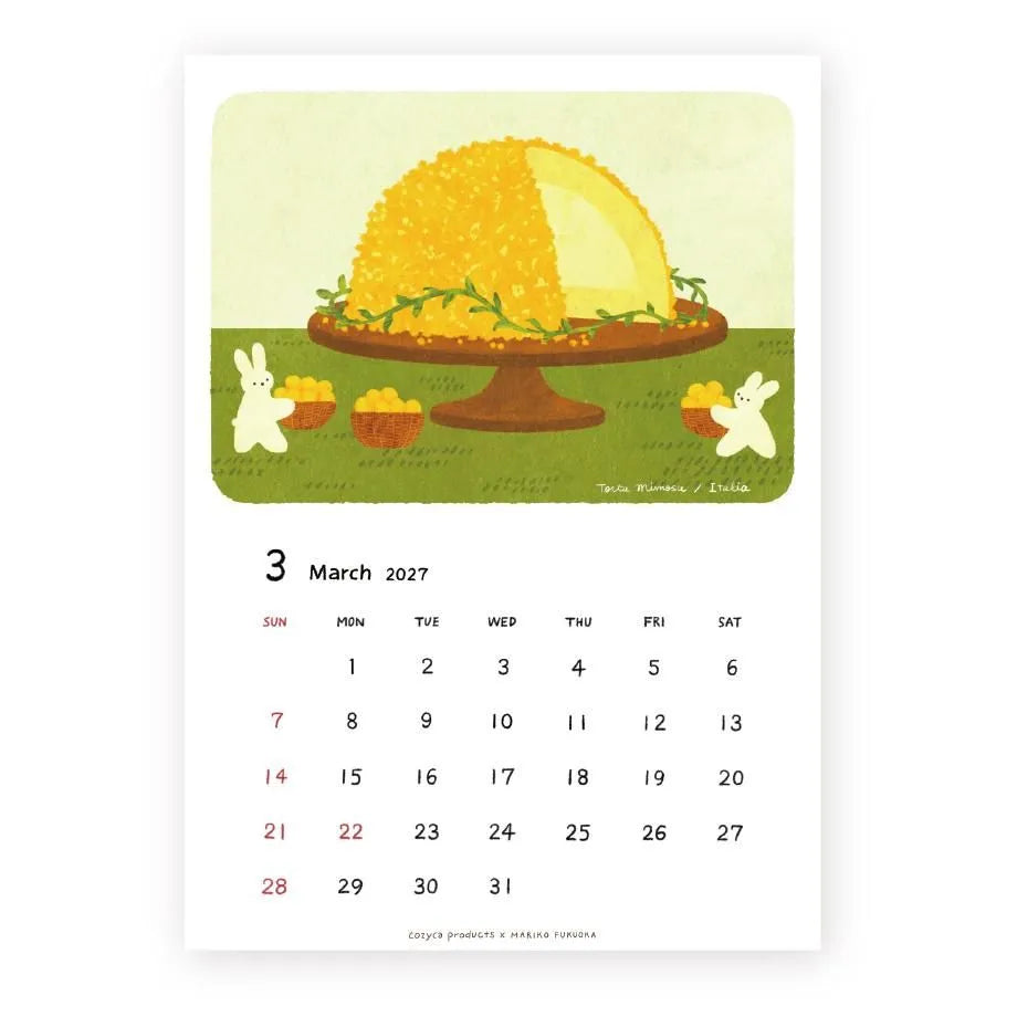 Cozyca - Mariko Fukuoka 2027 Calendar