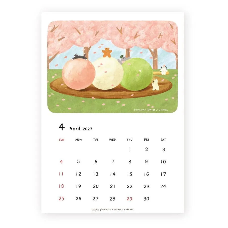 Cozyca - Mariko Fukuoka 2027 Calendar