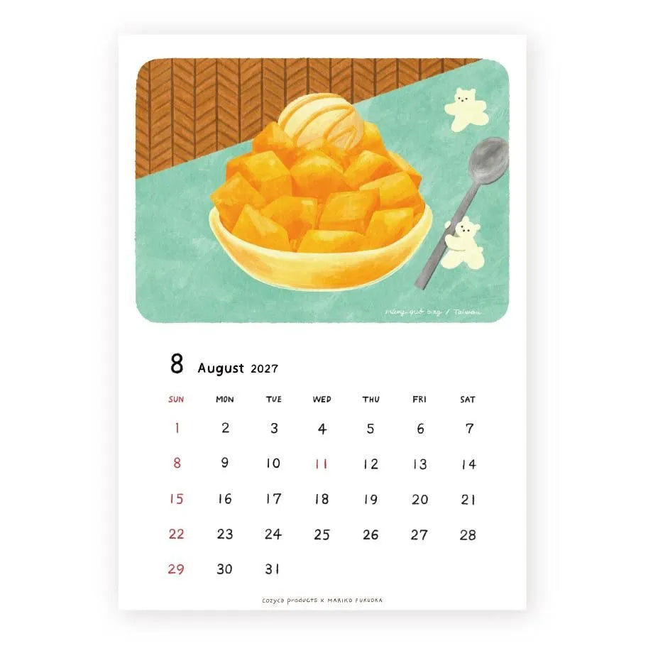 Cozyca - Mariko Fukuoka 2027 Calendar