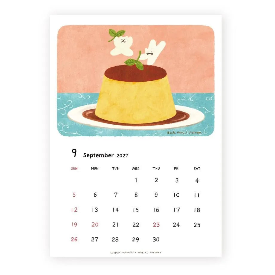 Cozyca - Mariko Fukuoka 2027 Calendar