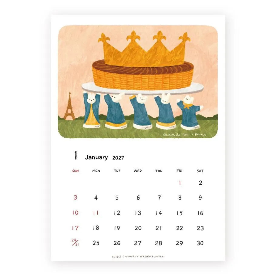 Cozyca - Mariko Fukuoka 2027 Calendar