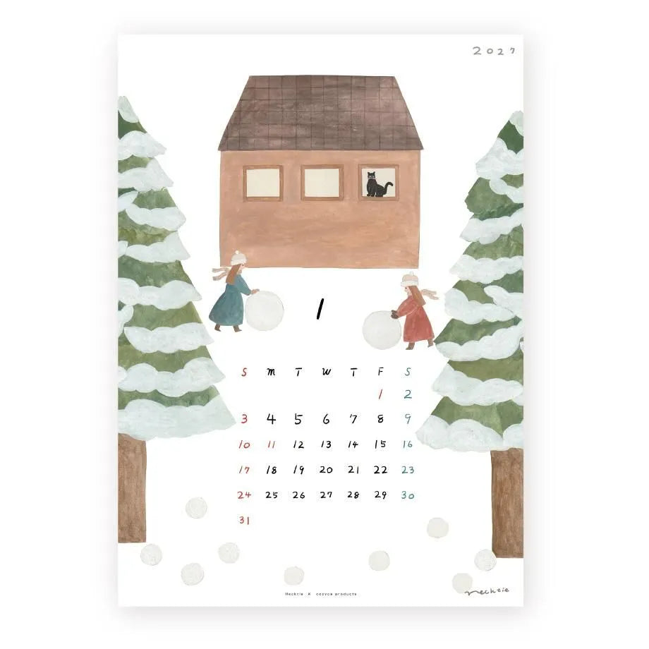Cozyca - Necktie 2027 Calendar