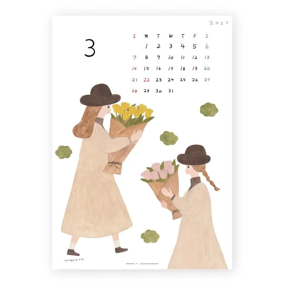 Cozyca - Necktie 2027 Calendar