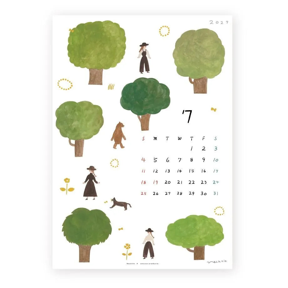 Cozyca - Necktie 2027 Calendar