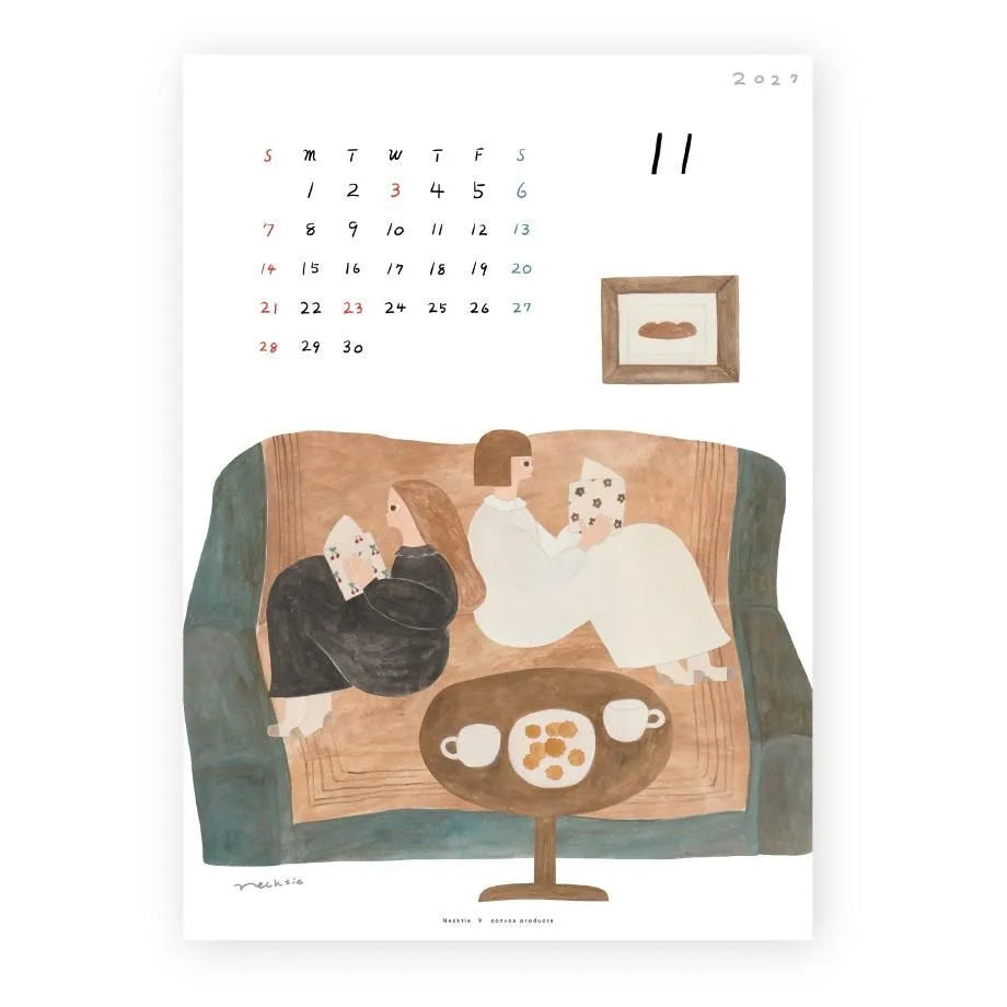 Cozyca - Necktie 2027 Calendar