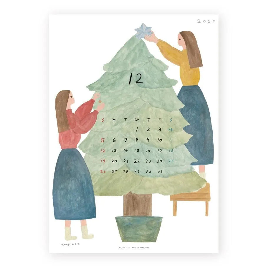 Cozyca - Necktie 2027 Calendar