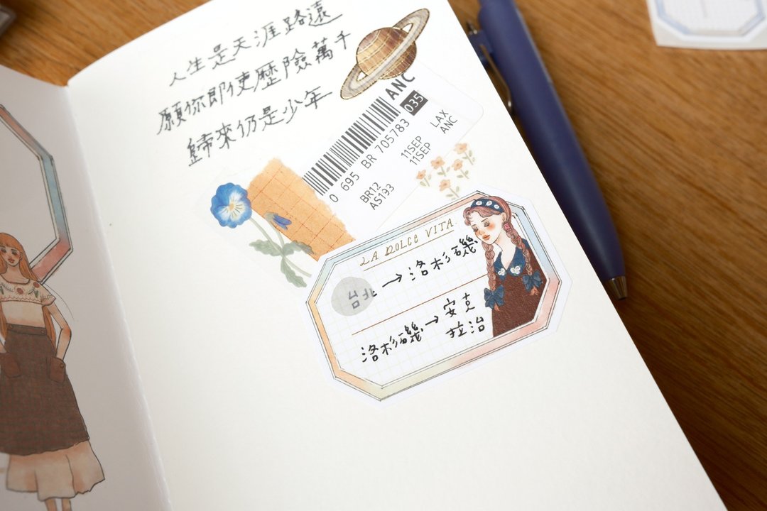 La Dolce Vita - Octagon Label Stickers