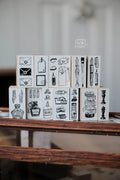 LCN - On the Desk II Rubber Stamp Set