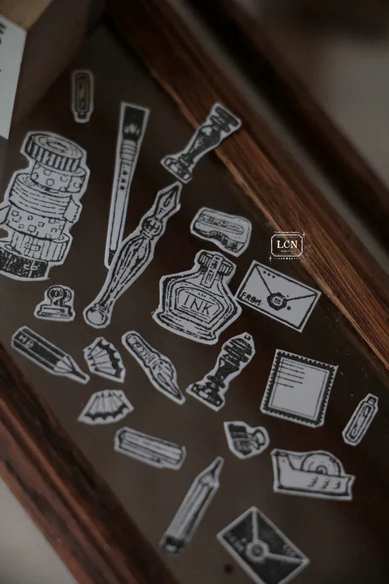 LCN - On the Desk II Rubber Stamp Set