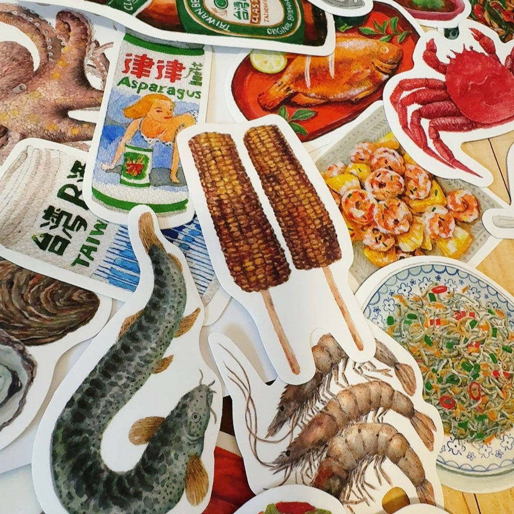 Yarnball - Seafood Restaurant Sticker Set